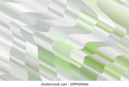 Light Green vector pattern with liquid shapes. A vague circumflex abstract illustration with gradient. Pattern for your business design.
