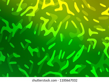 Light Green vector pattern with liquid shapes. Glitter abstract illustration with wry lines. A new texture for your  ad, booklets, leaflets.