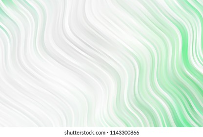 Light Green vector pattern with liquid shapes. A vague circumflex abstract illustration with gradient. Textured wave pattern for backgrounds.