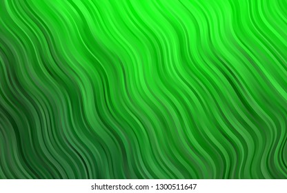 Light Green vector pattern with liquid shapes. Glitter abstract illustration with wry lines. Marble style for your business design.