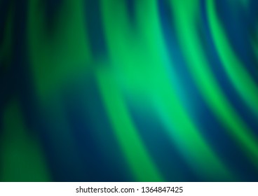 Light Green vector pattern with liquid shapes. Modern gradient abstract illustration with bandy lines. Brand new design for your ads, poster, banner.