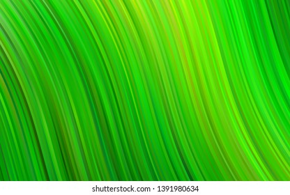 Light Green vector pattern with liquid shapes. A vague circumflex abstract illustration with gradient. A new texture for your  ad, booklets, leaflets.