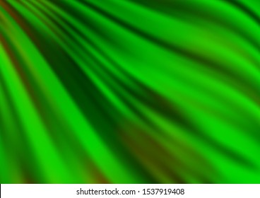 Light Green vector pattern with liquid shapes. Creative geometric illustration in marble style with gradient. The template for cell phone backgrounds.