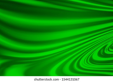 Light Green vector pattern with liquid shapes. Glitter abstract illustration with wry lines. The best blurred design for your business.