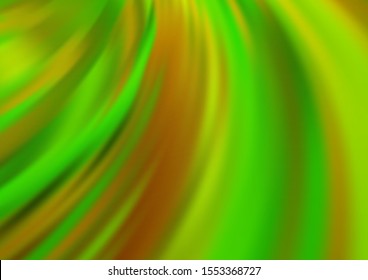 Light Green vector pattern with liquid shapes. An elegant bright illustration with gradient. A new texture for your  ad, booklets, leaflets.