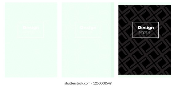 Light Green vector pattern for magazines. Glitter abstract design concept with text box. Completely new template books.