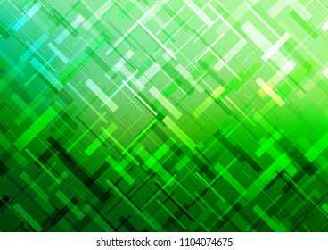 Light Green vector pattern with narrow lines. Modern geometrical abstract illustration with staves. The pattern can be used for websites.