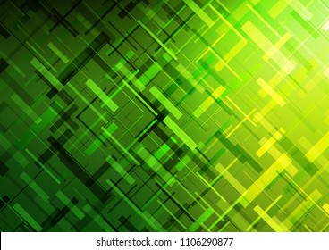 Light Green vector pattern with narrow lines. Shining colored illustration with narrow lines. The template can be used as a background.