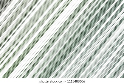 Light Green vector pattern with narrow lines. Decorative shining illustration with lines on abstract template. The template can be used as a background.