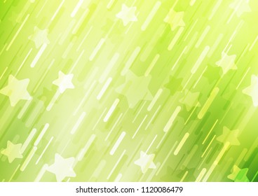 Light Green vector pattern with narrow lines. Modern geometrical abstract illustration with staves. The pattern can be used as ads, poster, banner for commercial.