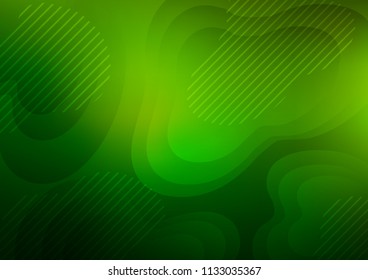 Light Green vector pattern with narrow lines. Shining colored illustration with narrow lines. Smart design for your business advert.