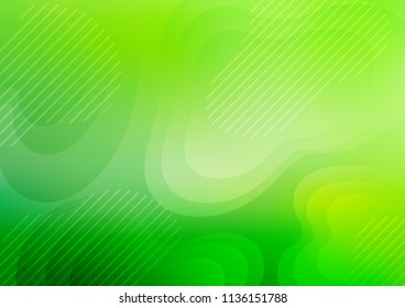 Light Green vector pattern with narrow lines. Modern geometrical abstract illustration with staves. The pattern can be used for busines ad, booklets, leaflets