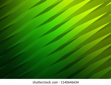 Light Green vector pattern with narrow lines. Blurred decorative design in simple style with lines. The template can be used as a background.