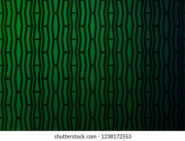 Light Green vector pattern with narrow lines. Glitter abstract illustration with colored sticks. Smart design for your business advert.