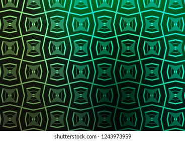 Light Green vector pattern with narrow lines. Shining illustration with lines on abstract template. Backdrop for TV commercials.