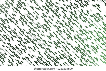 Light Green vector pattern with narrow lines. Shining illustration with lines on abstract template. Smart design for your business advert.