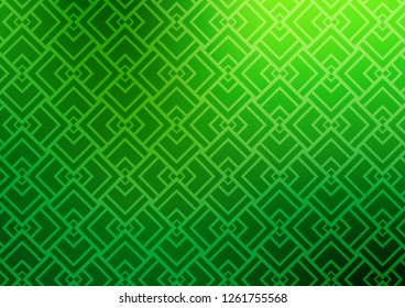 Light Green vector pattern with narrow lines. Blurred decorative design in simple style with lines. Backdrop for TV commercials.
