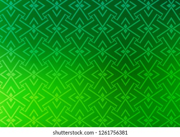 Light Green vector pattern with narrow lines. Blurred decorative design in simple style with lines. Smart design for your business advert.