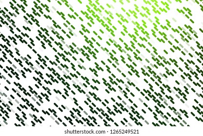 Light Green vector pattern with narrow lines. Shining illustration with lines on abstract template. Pattern for ads, posters, banners.