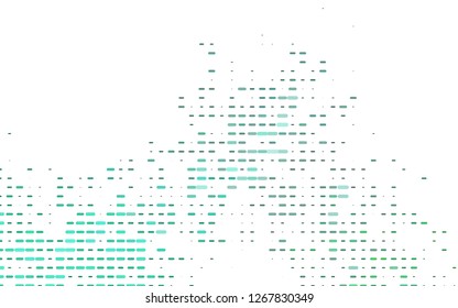 Light Green vector pattern with narrow lines. Glitter abstract illustration with colored sticks. Best design for your ad, poster, banner.