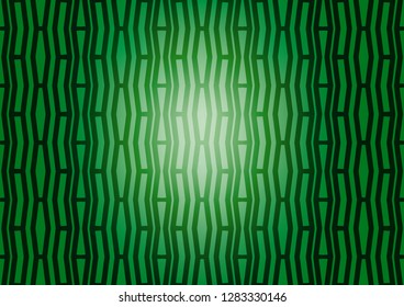 Light Green vector pattern with narrow lines. Shining colored illustration with narrow lines. The pattern can be used for busines ad, booklets, leaflets