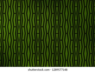 Light Green vector pattern with narrow lines. Decorative shining illustration with lines on abstract template. The pattern can be used for busines ad, booklets, leaflets