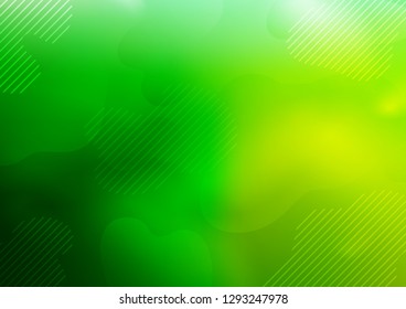 Light Green vector pattern with narrow lines. Glitter abstract illustration with colored sticks. The template can be used as a background.