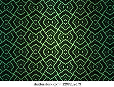 Light Green vector pattern with narrow lines. Shining illustration with lines on abstract template. Backdrop for TV commercials.