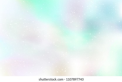 Light Green vector pattern with night sky stars. Modern abstract illustration with Big Dipper stars. Best design for your ad, poster, banner.