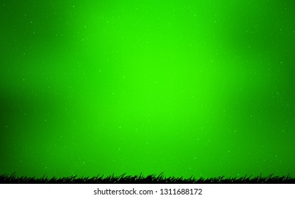Light Green vector pattern with night sky stars. Modern abstract illustration with Big Dipper stars. Pattern for astrology websites.