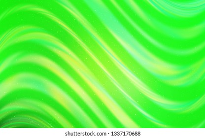 Light Green vector pattern with night sky stars. Shining illustration with sky stars on abstract template. Pattern for futuristic ad, booklets.