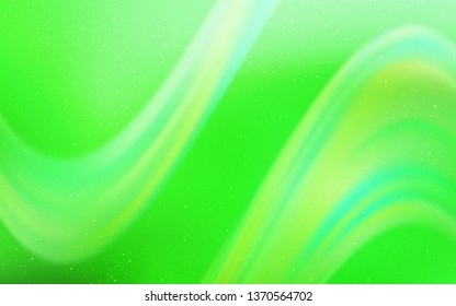Light Green vector pattern with night sky stars. Glitter abstract illustration with colorful cosmic stars. Pattern for futuristic ad, booklets.