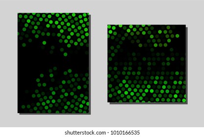 Light Green vector pattern for posters. Beautiful colored sample in A4 size. Pattern can be used as a template for calendars.