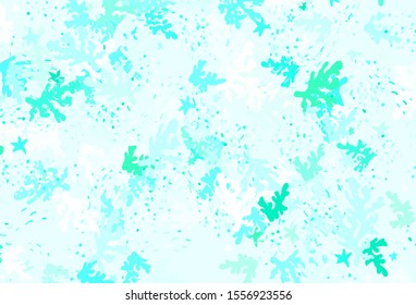 Light Green vector pattern with random forms. Simple colorful illustration with abstract gradient shapes. Best smart design for your business.