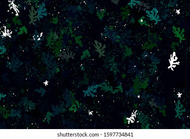 Light Green vector pattern with random forms. Simple colorful illustration with abstract gradient shapes. Modern design for your business card.