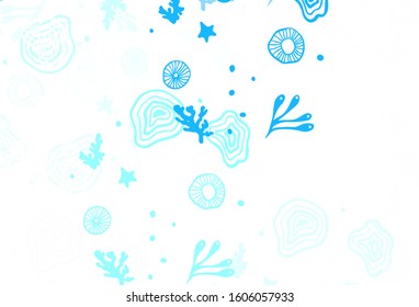 Light Green vector pattern with random forms. Decorative design in abstract style with random forms. Modern design for your business card.