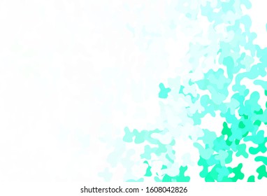 Light Green vector pattern with random forms. Modern abstract illustration with colorful random forms. Best smart design for your business.
