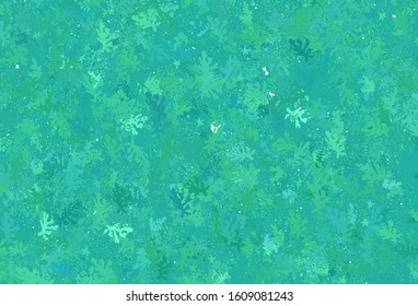 Light Green vector pattern with random forms. Modern abstract illustration with colorful random forms. Modern design for your business card.