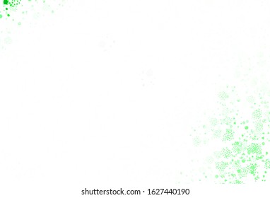 Light Green vector pattern with random forms. Simple colorful illustration with abstract gradient shapes. Background for a cell phone.