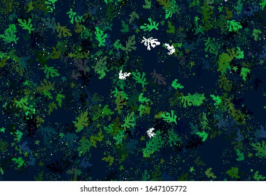 Light Green vector pattern with random forms. Decorative design in abstract style with random forms. Modern design for your business card.