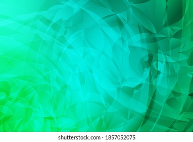 Light Green vector pattern with random forms. Modern abstract illustration with colorful random forms. Simple design for your web site.