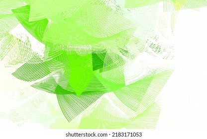 Patrón vectorial verde claro con formas aleatorias. Ilustración con formas gradientes coloridas en estilo abstracto. Fondo para un teléfono móvil.