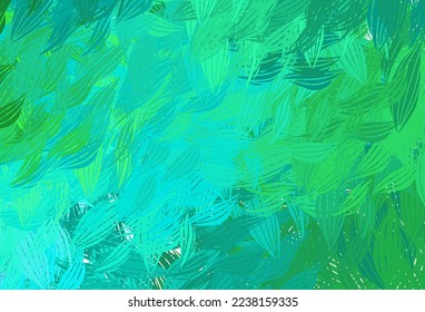 Light Green vector pattern with random forms. Decorative design in abstract style with random forms. Modern design for your business card.