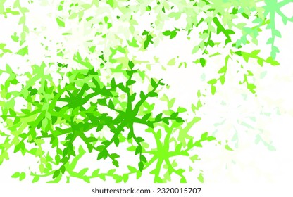 Light Green vector pattern with random forms. Decorative design in abstract style with random forms. Background for a cell phone.