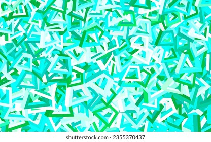 Light Green vector pattern with random forms. Decorative design in abstract style with random forms. Best smart design for your business.