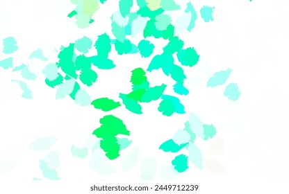 Light Green vector pattern with random forms. Modern abstract illustration with colorful random forms. Elegant design for wallpapers.