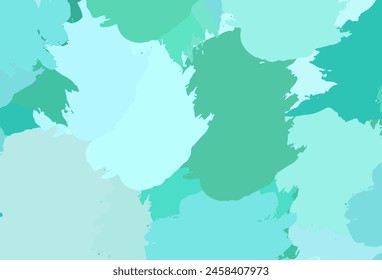 Light Green vector pattern with random forms. Colorful chaotic forms with gradient in modern style. Background for a cell phone.