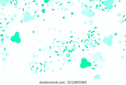 Light Green vector pattern with random forms. Simple colorful illustration with abstract gradient shapes. Background for a cell phone.