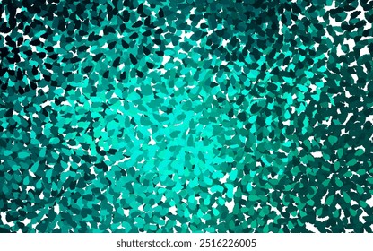 Light Green vector pattern with random forms. Colorful chaotic forms with gradient in modern style. Background for a cell phone.