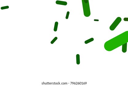 Light Green vector pattern with rounded lines. Capsules on blurred abstract background with gradient. The pattern can be used for websites.